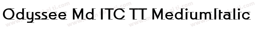 Odyssee Md ITC TT MediumItalic字体转换